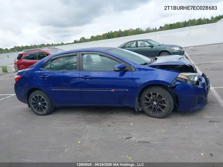 2014 TOYOTA COROLLA VIN 2T1BURHE7EC028683 — фото 12