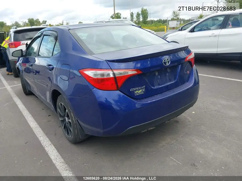 2014 TOYOTA COROLLA VIN 2T1BURHE7EC028683 — фото 3