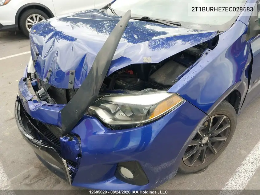 2014 TOYOTA COROLLA VIN 2T1BURHE7EC028683 — фото 6