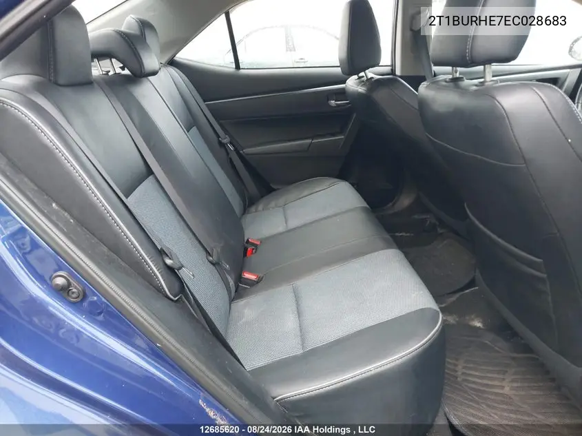 2014 TOYOTA COROLLA VIN 2T1BURHE7EC028683 — фото 8