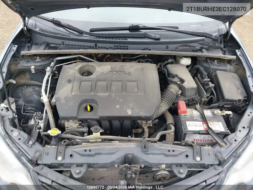 2014 TOYOTA COROLLA VIN 2T1BURHE3EC128070 — фото 10