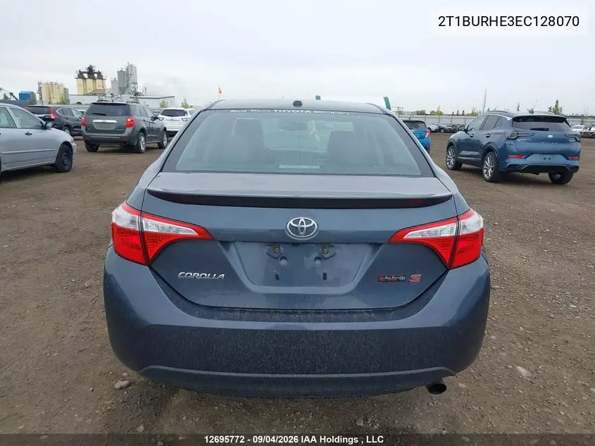 2014 TOYOTA COROLLA VIN 2T1BURHE3EC128070 — фото 16