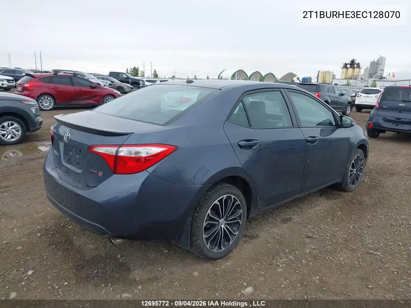 2014 TOYOTA COROLLA VIN 2T1BURHE3EC128070 — фото 4