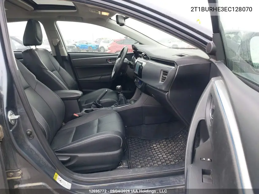 2014 TOYOTA COROLLA VIN 2T1BURHE3EC128070 — фото 5