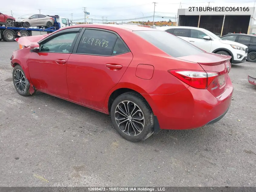 2014 TOYOTA COROLLA VIN 2T1BURHE2EC064166 — фото 3