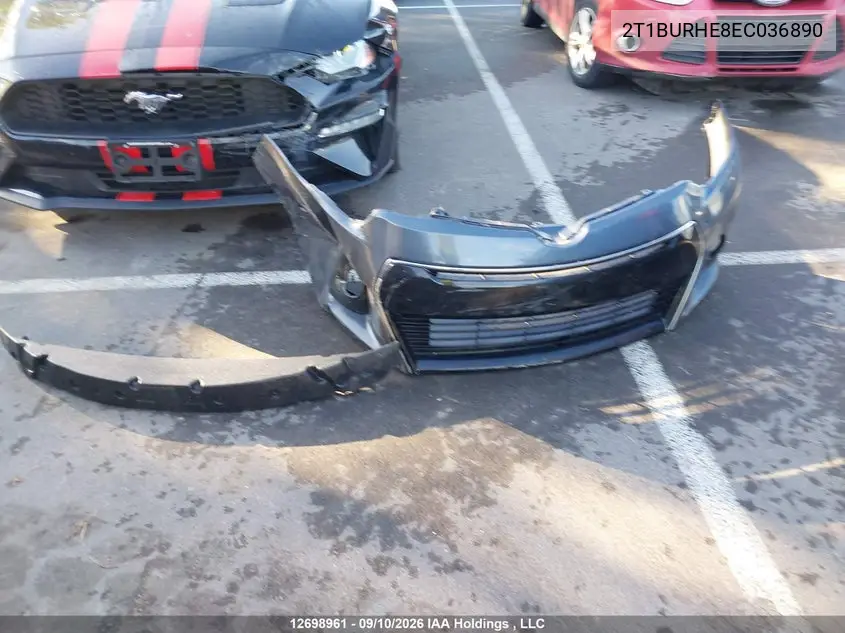 2014 TOYOTA COROLLA VIN 2T1BURHE8EC036890 — фото 11
