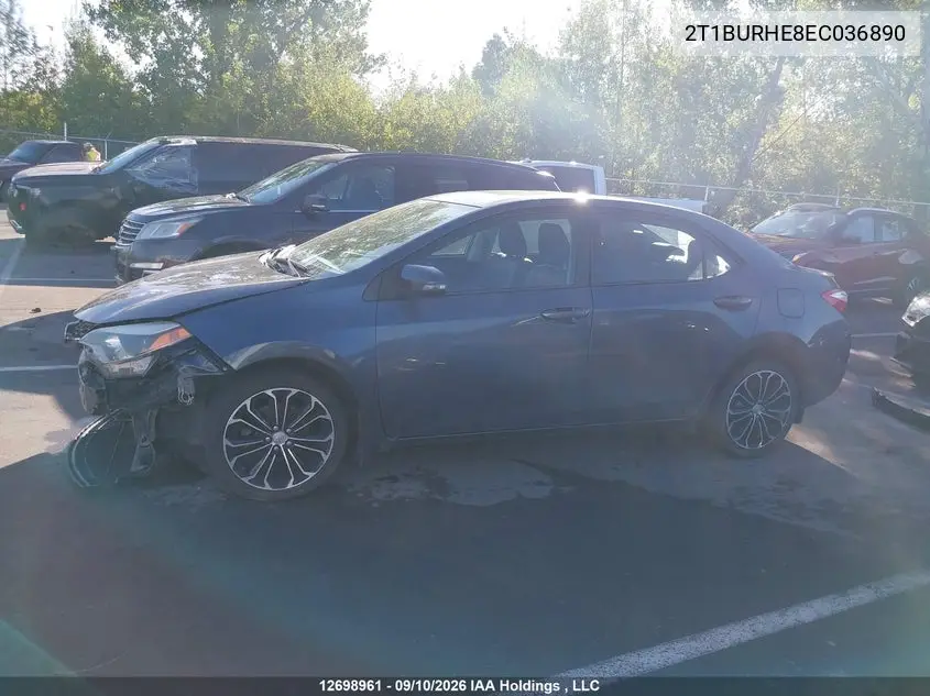 2014 TOYOTA COROLLA VIN 2T1BURHE8EC036890 — фото 14