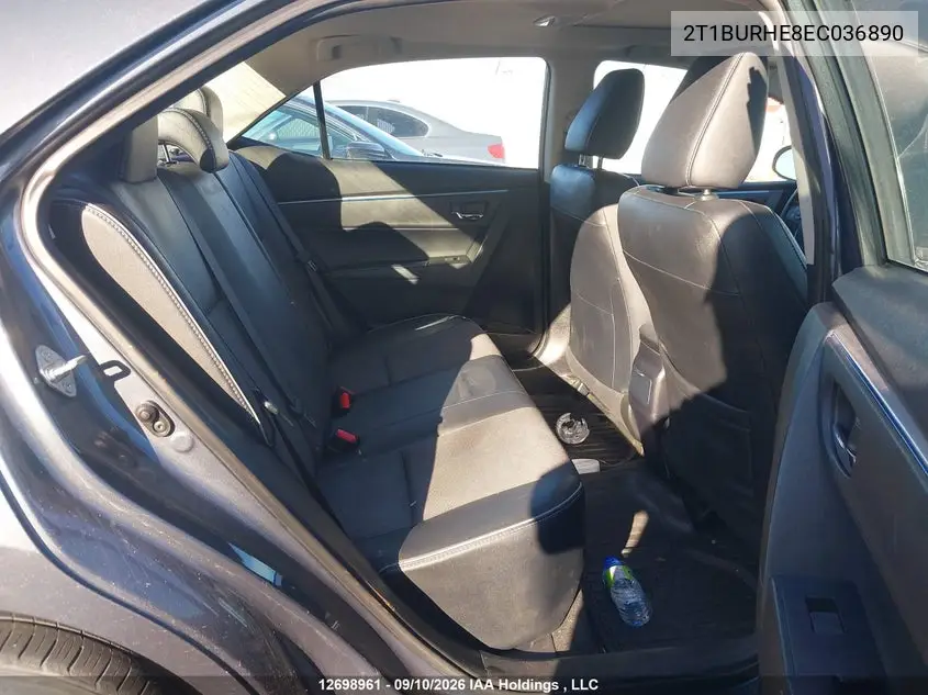 2014 TOYOTA COROLLA VIN 2T1BURHE8EC036890 — фото 8