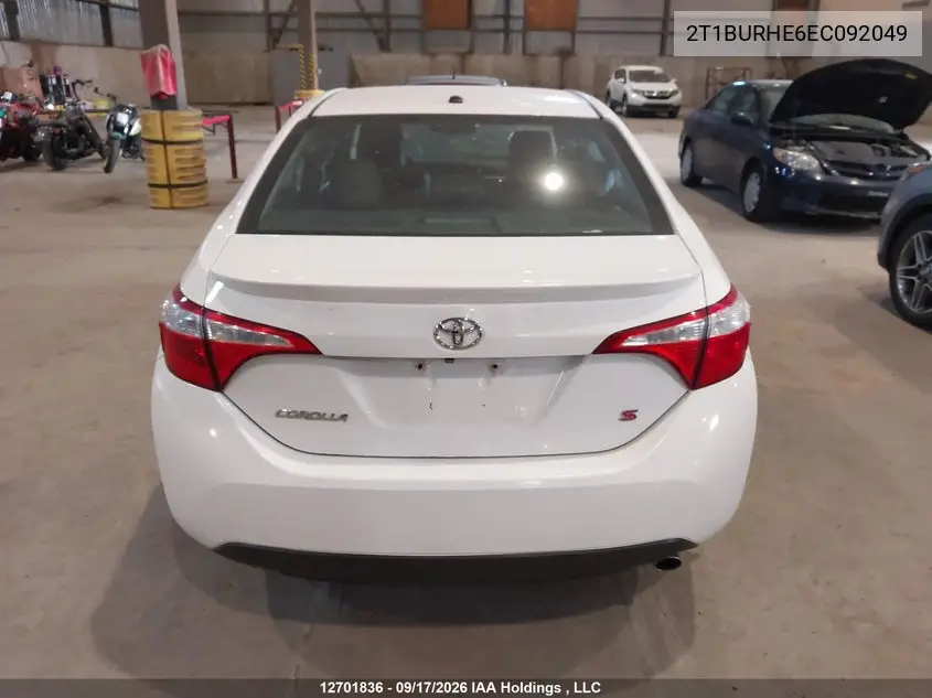 2014 TOYOTA COROLLA VIN 2T1BURHE6EC092049 — фото 16