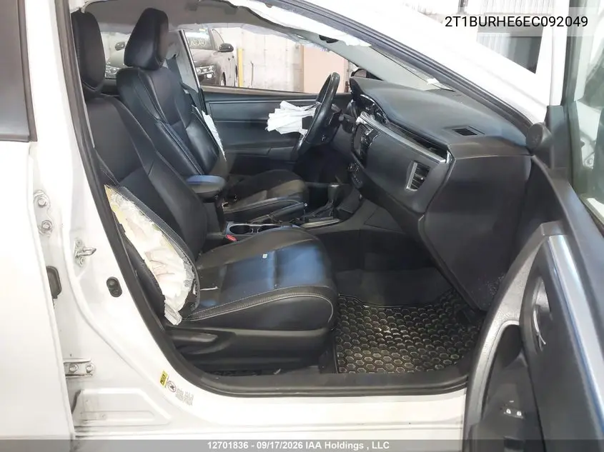 2014 TOYOTA COROLLA VIN 2T1BURHE6EC092049 — фото 5