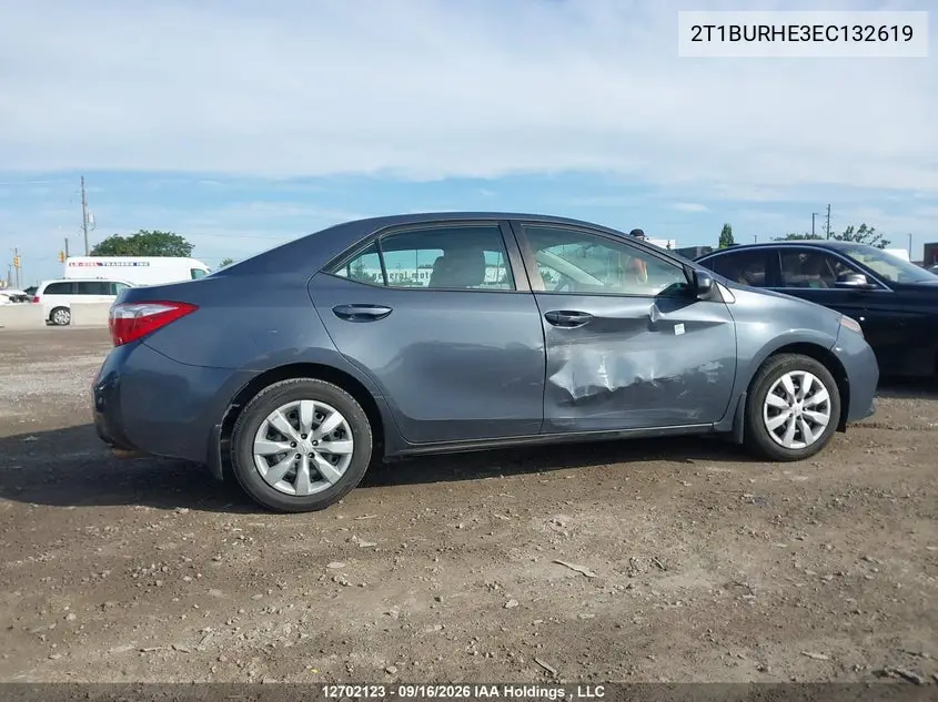 2014 TOYOTA COROLLA VIN 2T1BURHE3EC132619 — фото 12