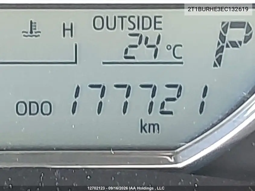 2014 TOYOTA COROLLA VIN 2T1BURHE3EC132619 — фото 14