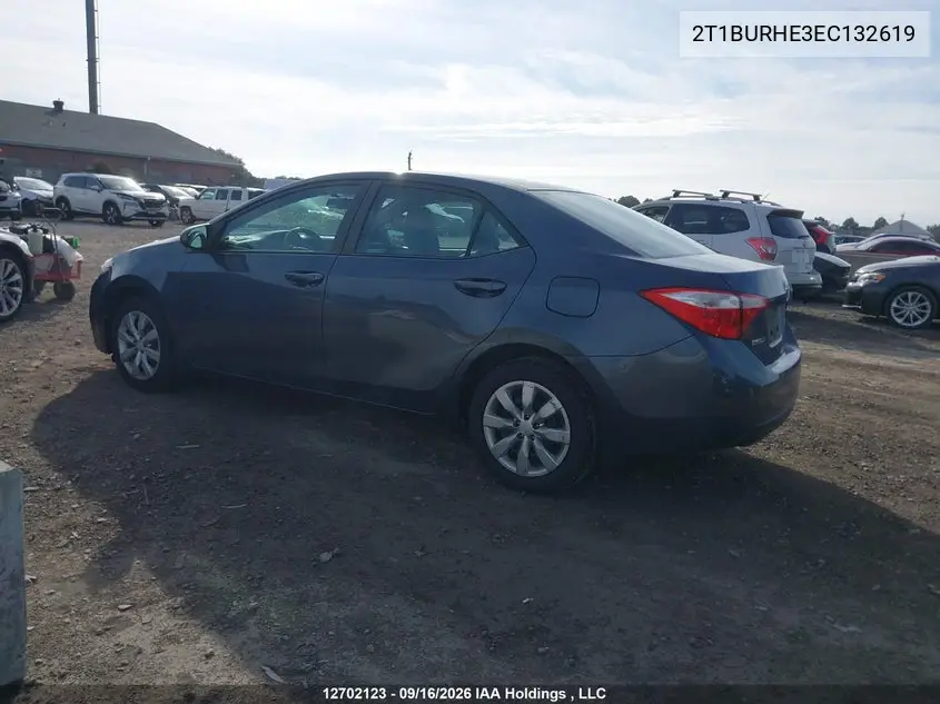 2014 TOYOTA COROLLA VIN 2T1BURHE3EC132619 — фото 3
