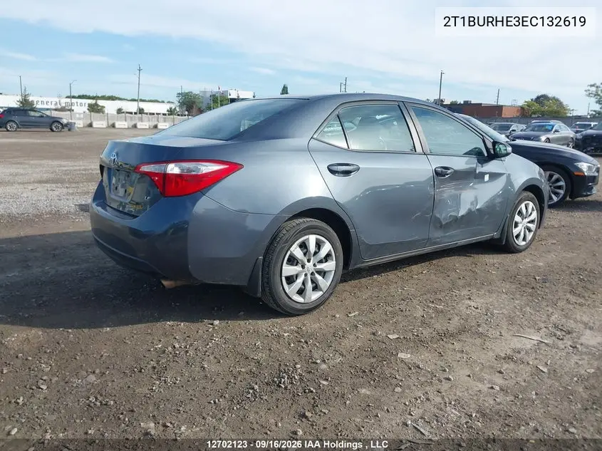2014 TOYOTA COROLLA VIN 2T1BURHE3EC132619 — фото 4