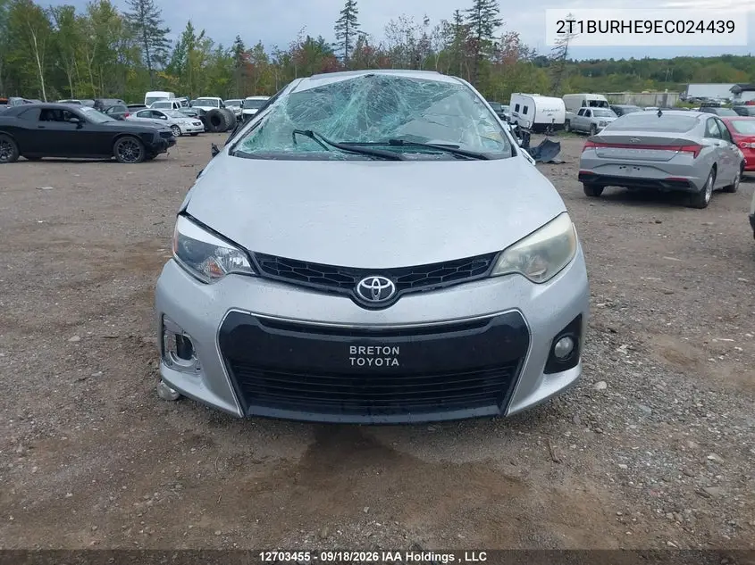 2014 TOYOTA COROLLA VIN 2T1BURHE9EC024439 — фото 12