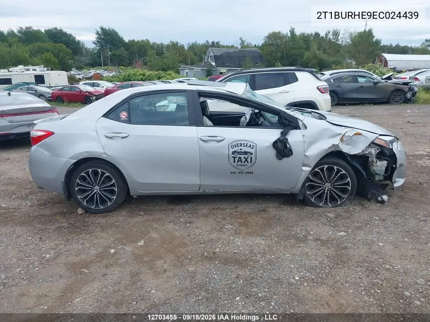 2014 TOYOTA COROLLA VIN 2T1BURHE9EC024439 — фото 13