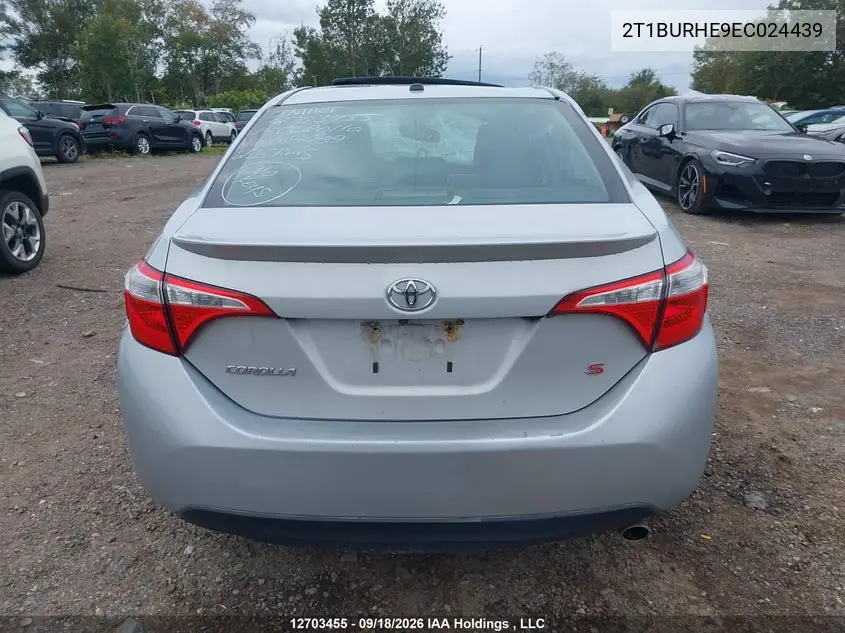 2014 TOYOTA COROLLA VIN 2T1BURHE9EC024439 — фото 16