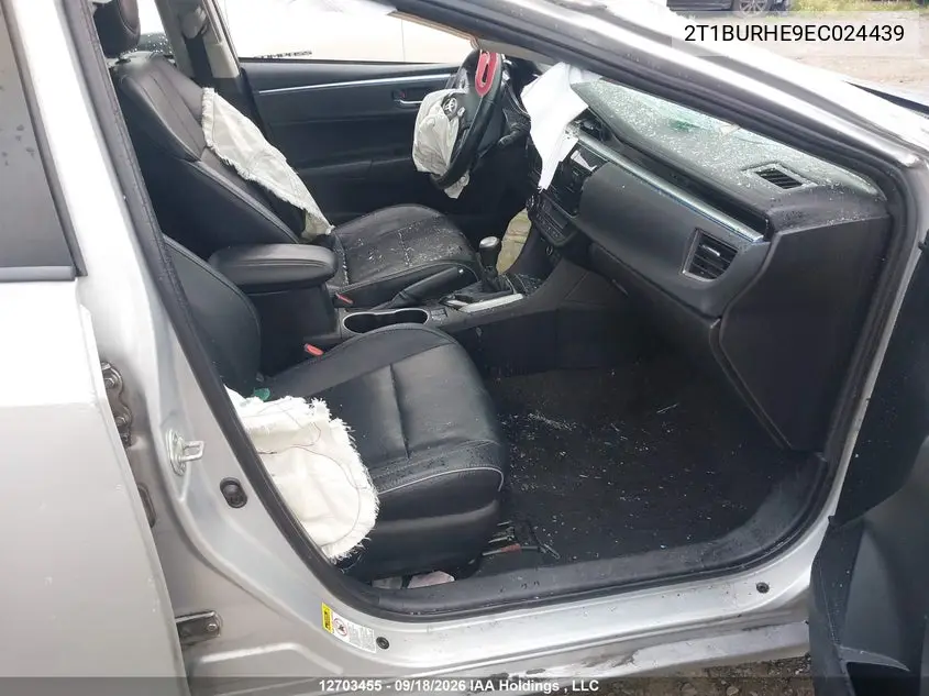 2014 TOYOTA COROLLA VIN 2T1BURHE9EC024439 — фото 5