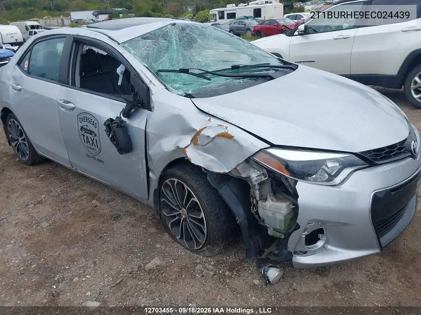 2014 TOYOTA COROLLA VIN 2T1BURHE9EC024439 — фото 6