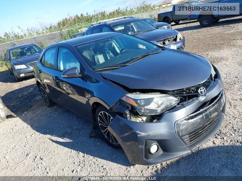 TOYOTA COROLLA 2014, VIN 2T1BURHE7EC163663