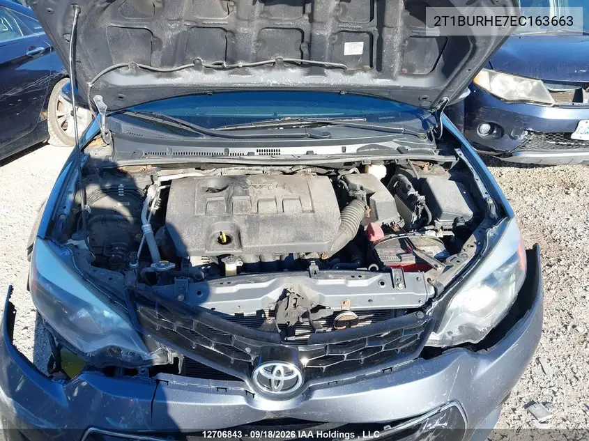 2014 TOYOTA COROLLA VIN 2T1BURHE7EC163663 — фото 10