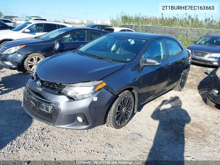 2014 TOYOTA COROLLA VIN 2T1BURHE7EC163663 — фото 2