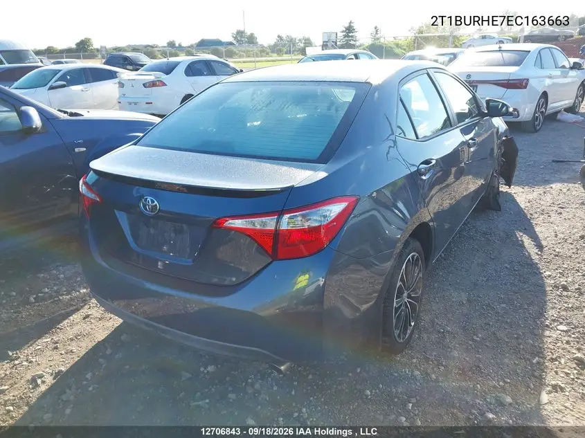 2014 TOYOTA COROLLA VIN 2T1BURHE7EC163663 — фото 4