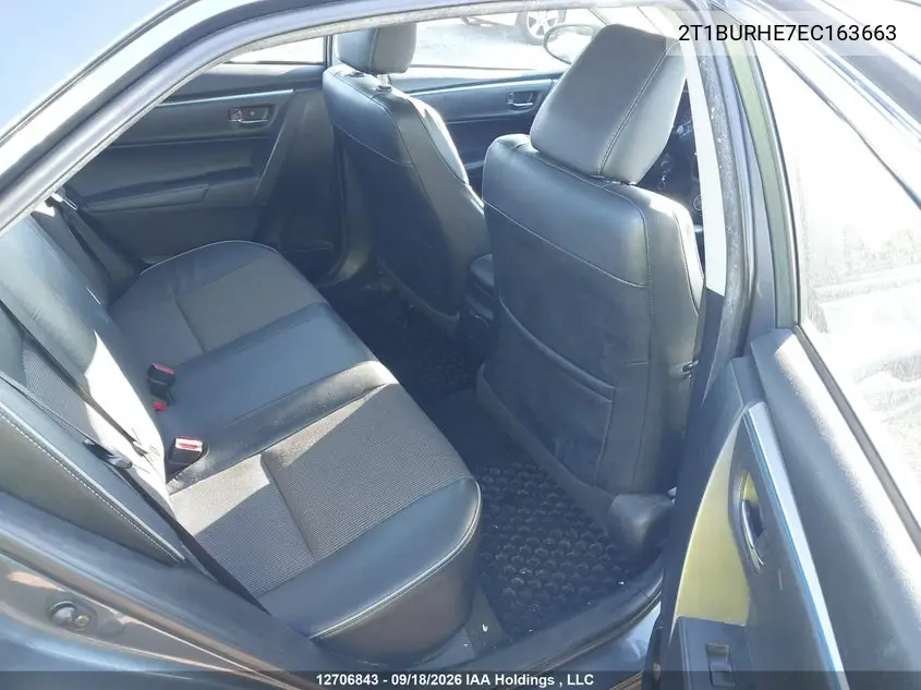 2014 TOYOTA COROLLA VIN 2T1BURHE7EC163663 — фото 8