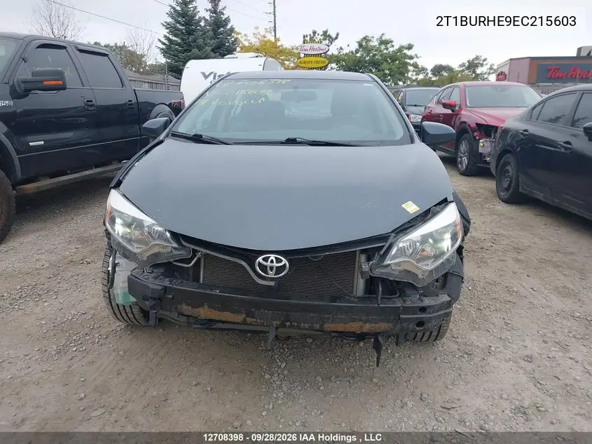 2014 TOYOTA COROLLA VIN 2T1BURHE9EC215603 — фото 12