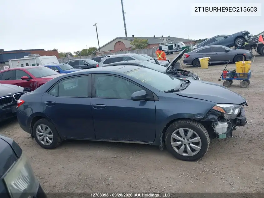 2014 TOYOTA COROLLA VIN 2T1BURHE9EC215603 — фото 13