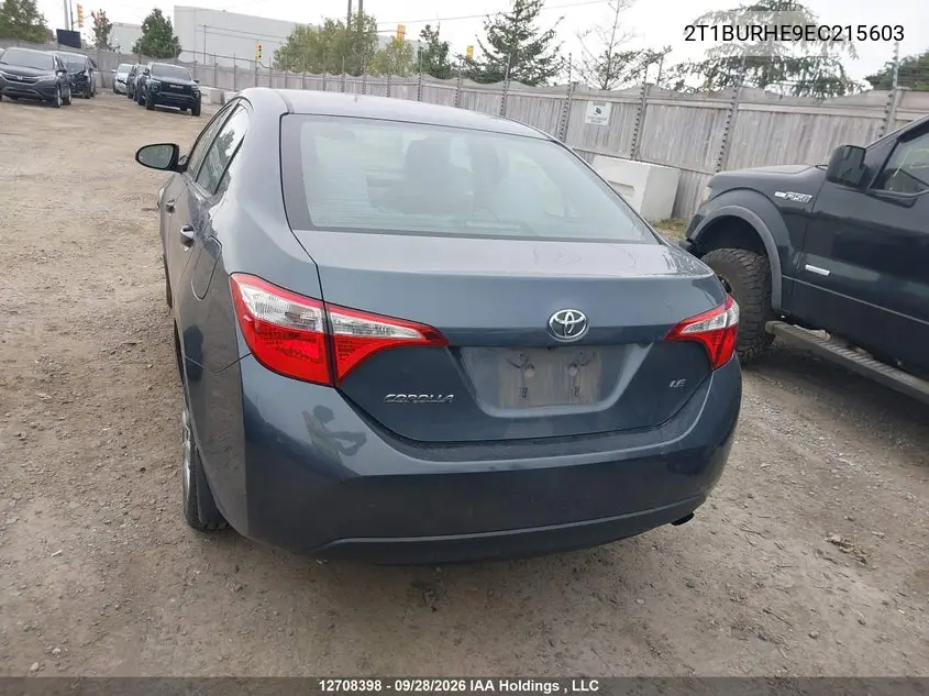 2014 TOYOTA COROLLA VIN 2T1BURHE9EC215603 — фото 16