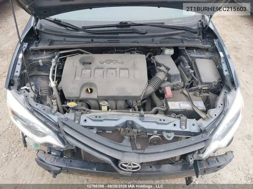 2014 TOYOTA COROLLA VIN 2T1BURHE9EC215603 — фото 9