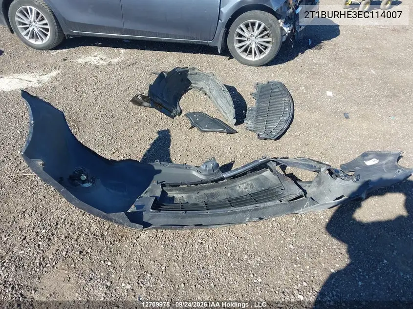 2014 TOYOTA COROLLA VIN 2T1BURHE3EC114007 — фото 12