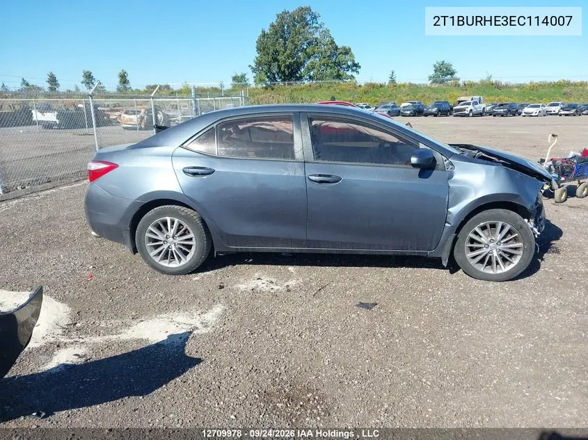2014 TOYOTA COROLLA VIN 2T1BURHE3EC114007 — фото 14