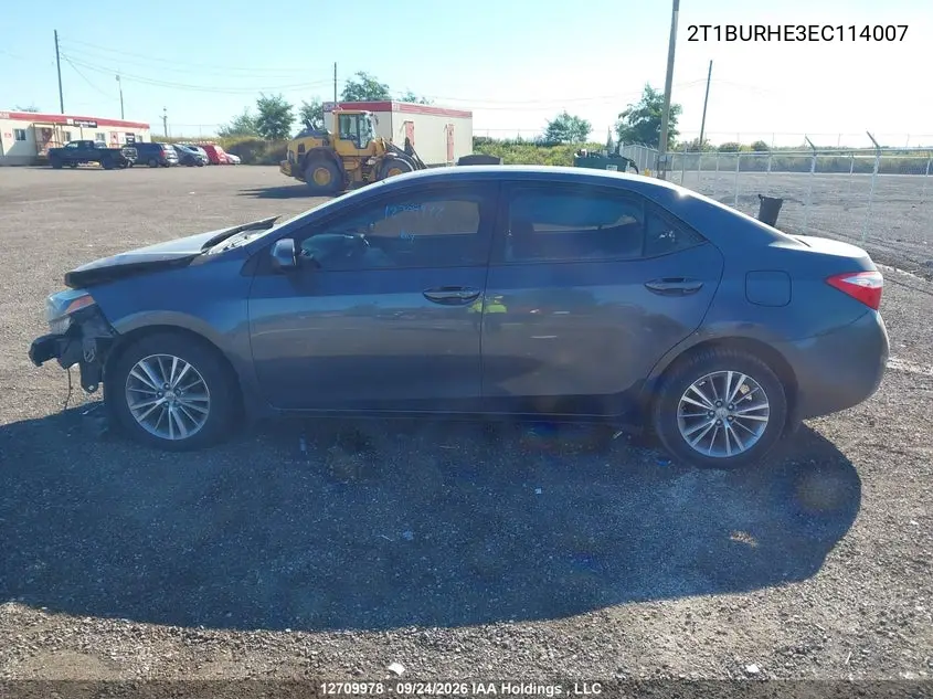 2014 TOYOTA COROLLA VIN 2T1BURHE3EC114007 — фото 15