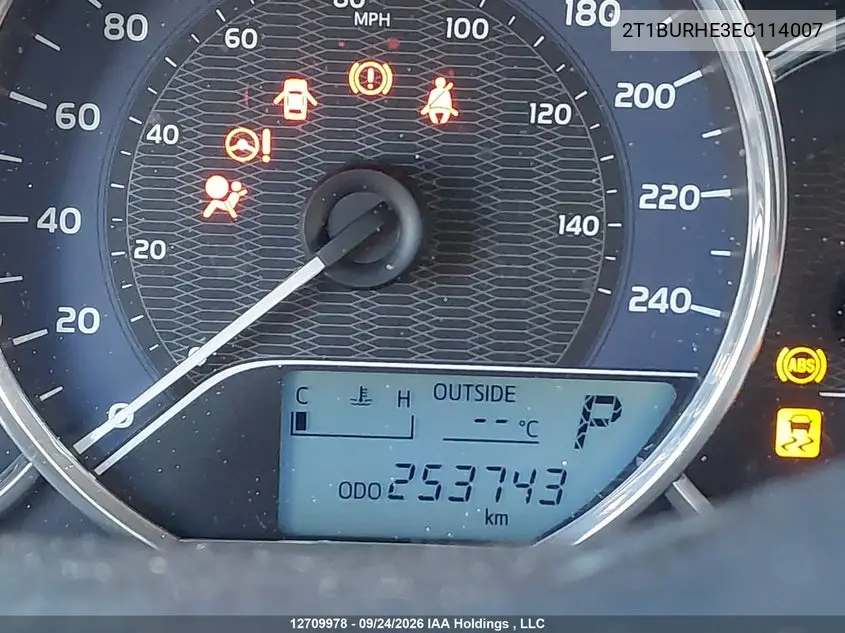 2014 TOYOTA COROLLA VIN 2T1BURHE3EC114007 — фото 16