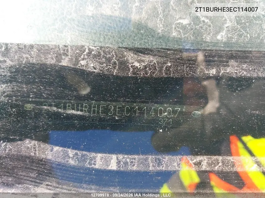 2014 TOYOTA COROLLA VIN 2T1BURHE3EC114007 — фото 19