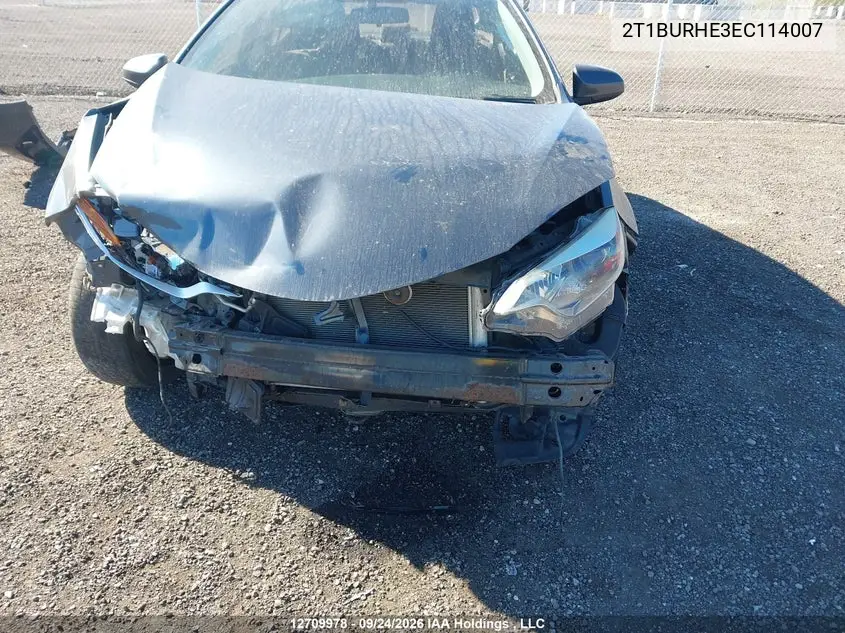 2014 TOYOTA COROLLA VIN 2T1BURHE3EC114007 — фото 6