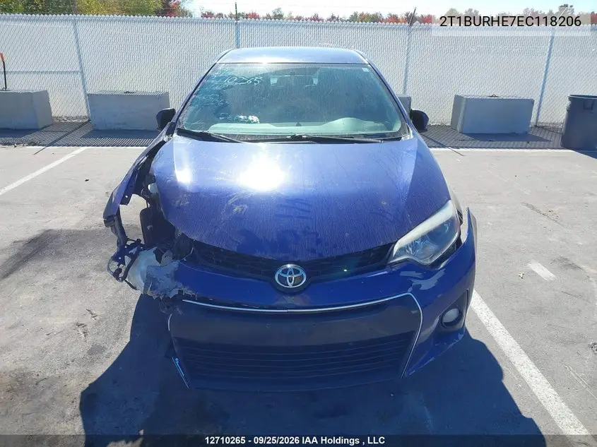 2014 TOYOTA COROLLA VIN 2T1BURHE7EC118206 — фото 12