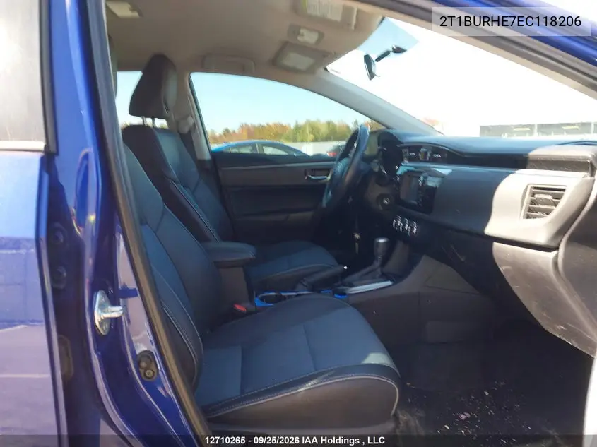 2014 TOYOTA COROLLA VIN 2T1BURHE7EC118206 — фото 5