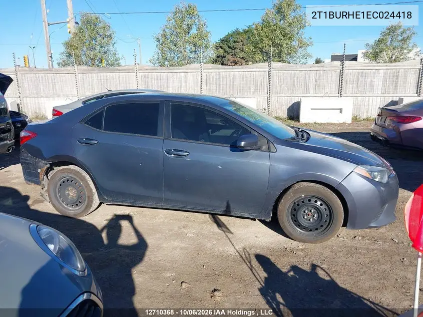 2014 TOYOTA COROLLA VIN 2T1BURHE1EC024418 — фото 14