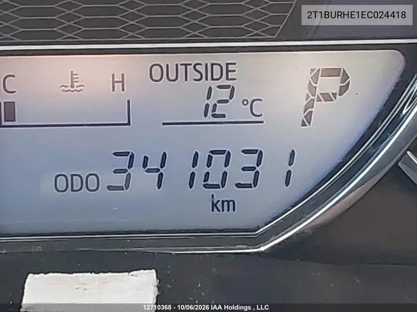 2014 TOYOTA COROLLA VIN 2T1BURHE1EC024418 — фото 16