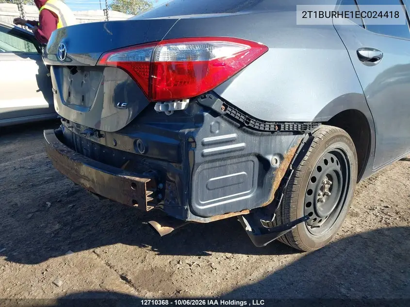 2014 TOYOTA COROLLA VIN 2T1BURHE1EC024418 — фото 19