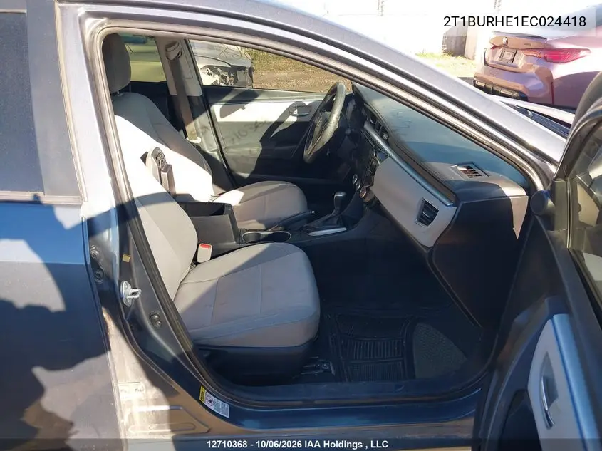 2014 TOYOTA COROLLA VIN 2T1BURHE1EC024418 — фото 5