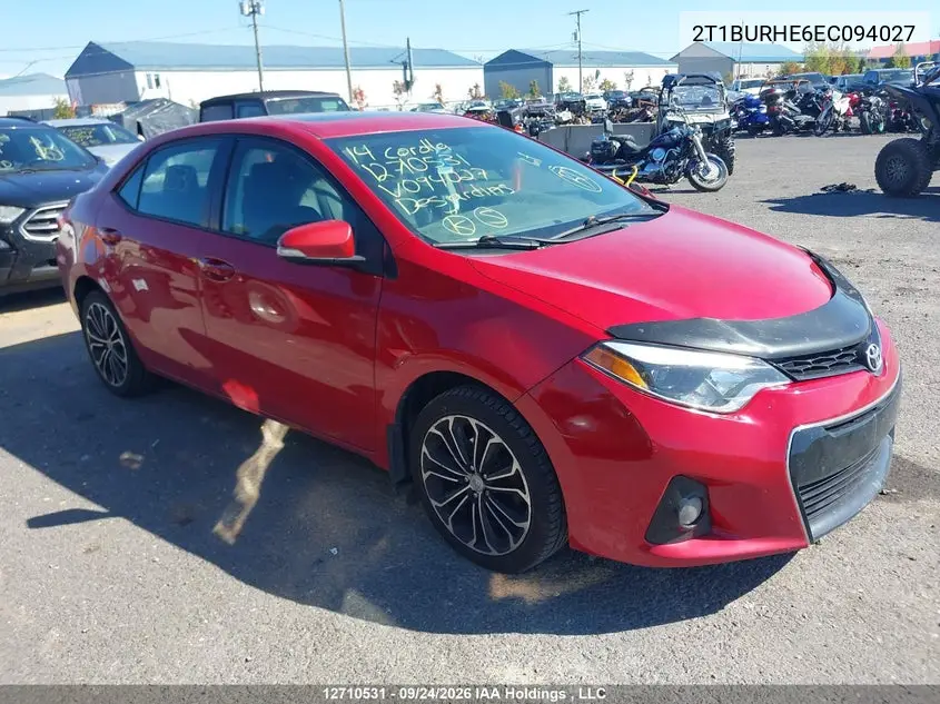 2014 TOYOTA COROLLA VIN 2T1BURHE6EC094027 — фото 13