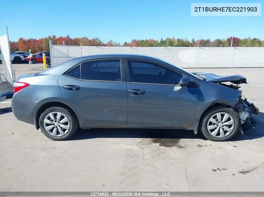 2014 TOYOTA COROLLA VIN 2T1BURHE7EC221903 — фото 14