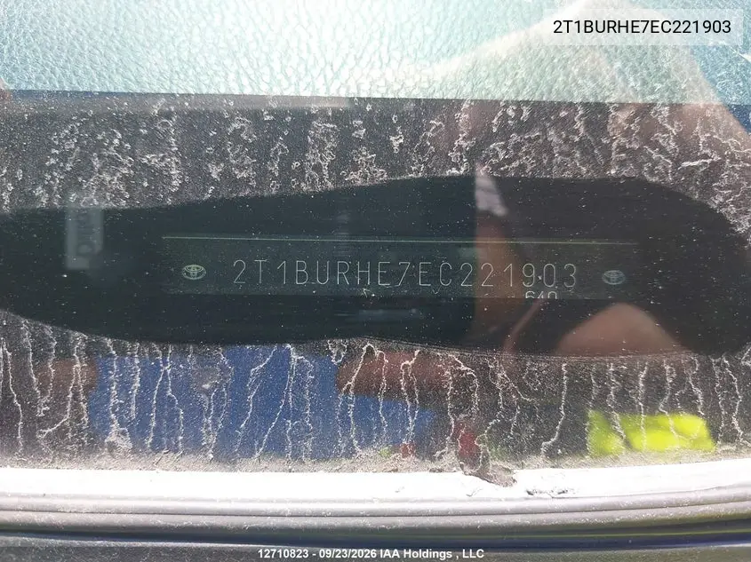 2014 TOYOTA COROLLA VIN 2T1BURHE7EC221903 — фото 19