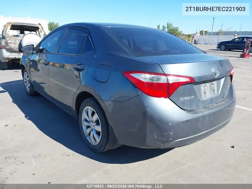 2014 TOYOTA COROLLA VIN 2T1BURHE7EC221903 — фото 3