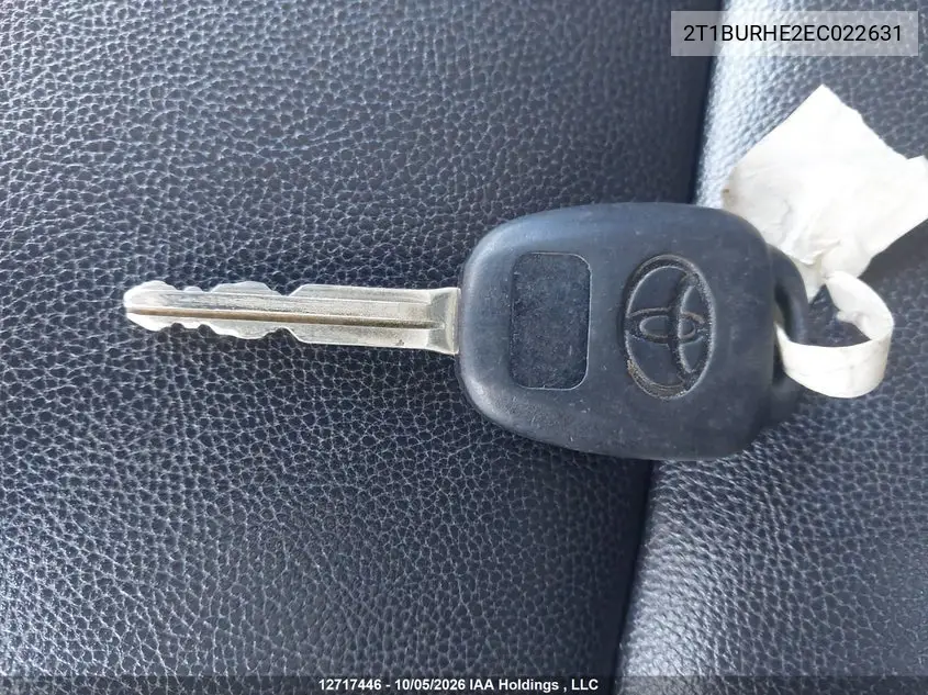 2014 TOYOTA COROLLA VIN 2T1BURHE2EC022631 — фото 11