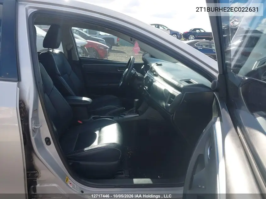 2014 TOYOTA COROLLA VIN 2T1BURHE2EC022631 — фото 5